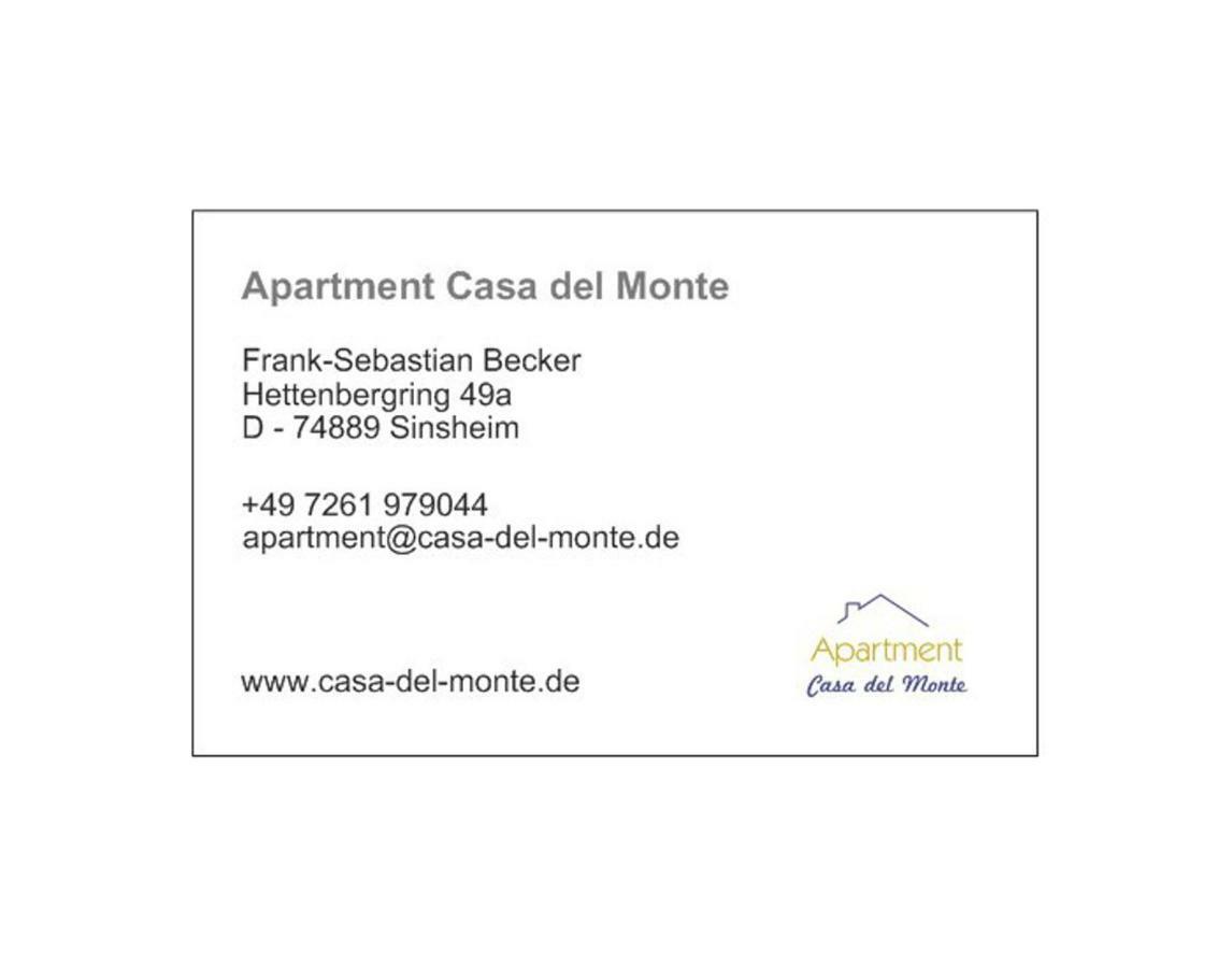 Apartment Casa Del Monte Sinsheim Kültér fotó
